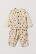 Bear Denim Long-Sleeve Set