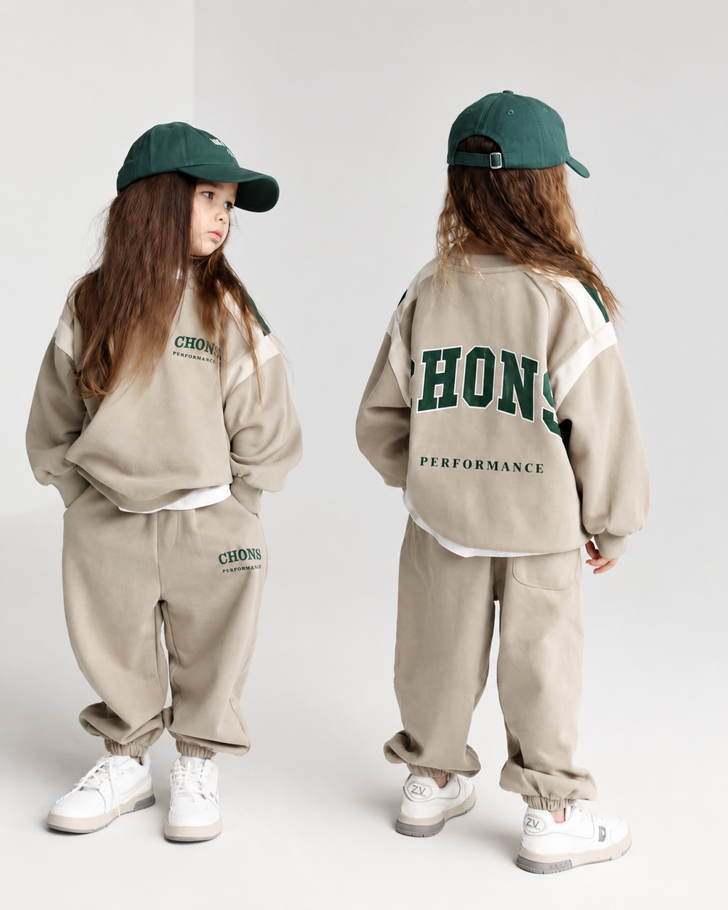 Chons Oversized Kids Set – Beige