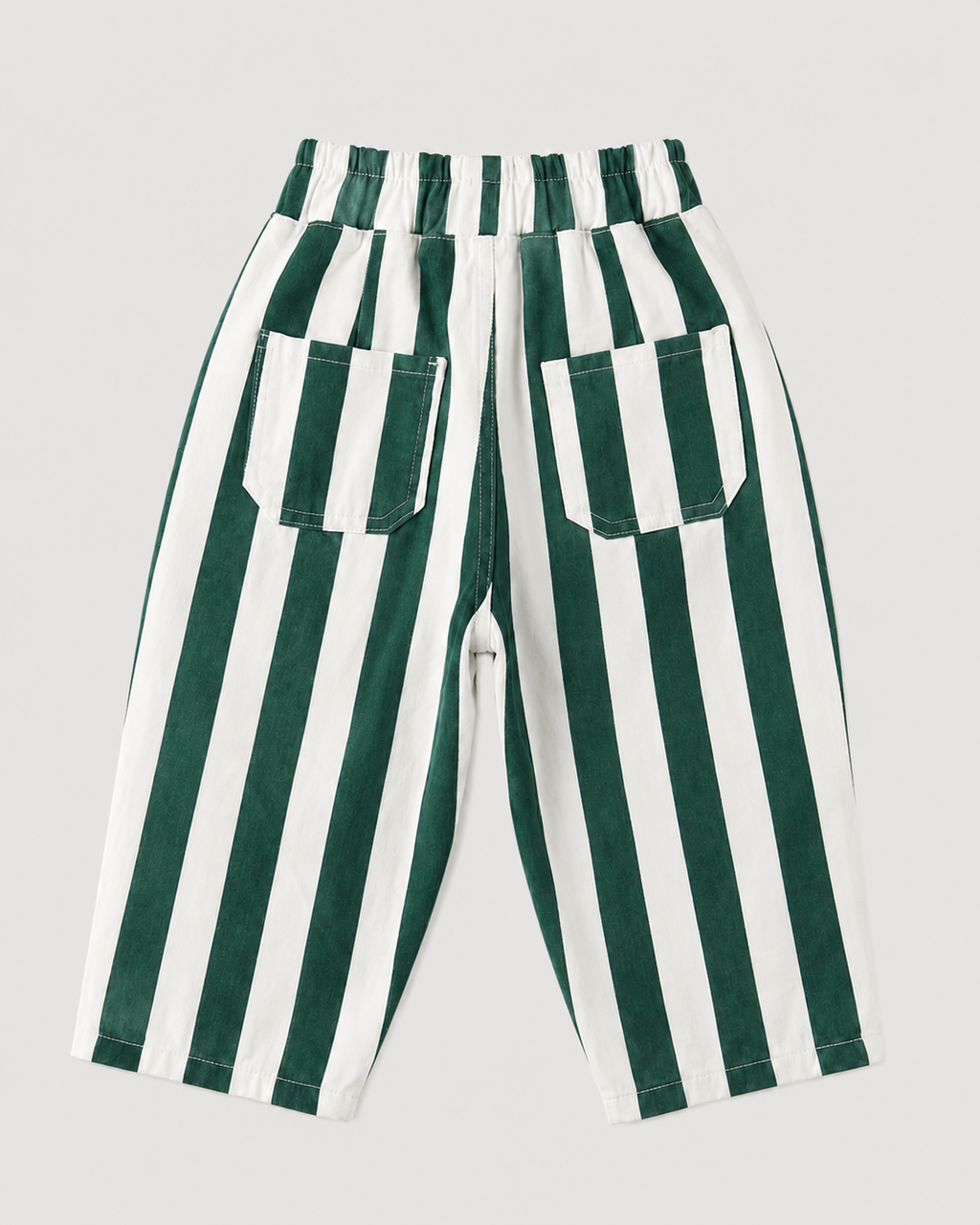 Green Striped Balloon Jeans