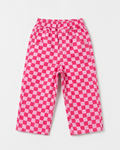 Pink Square Denim Jeans