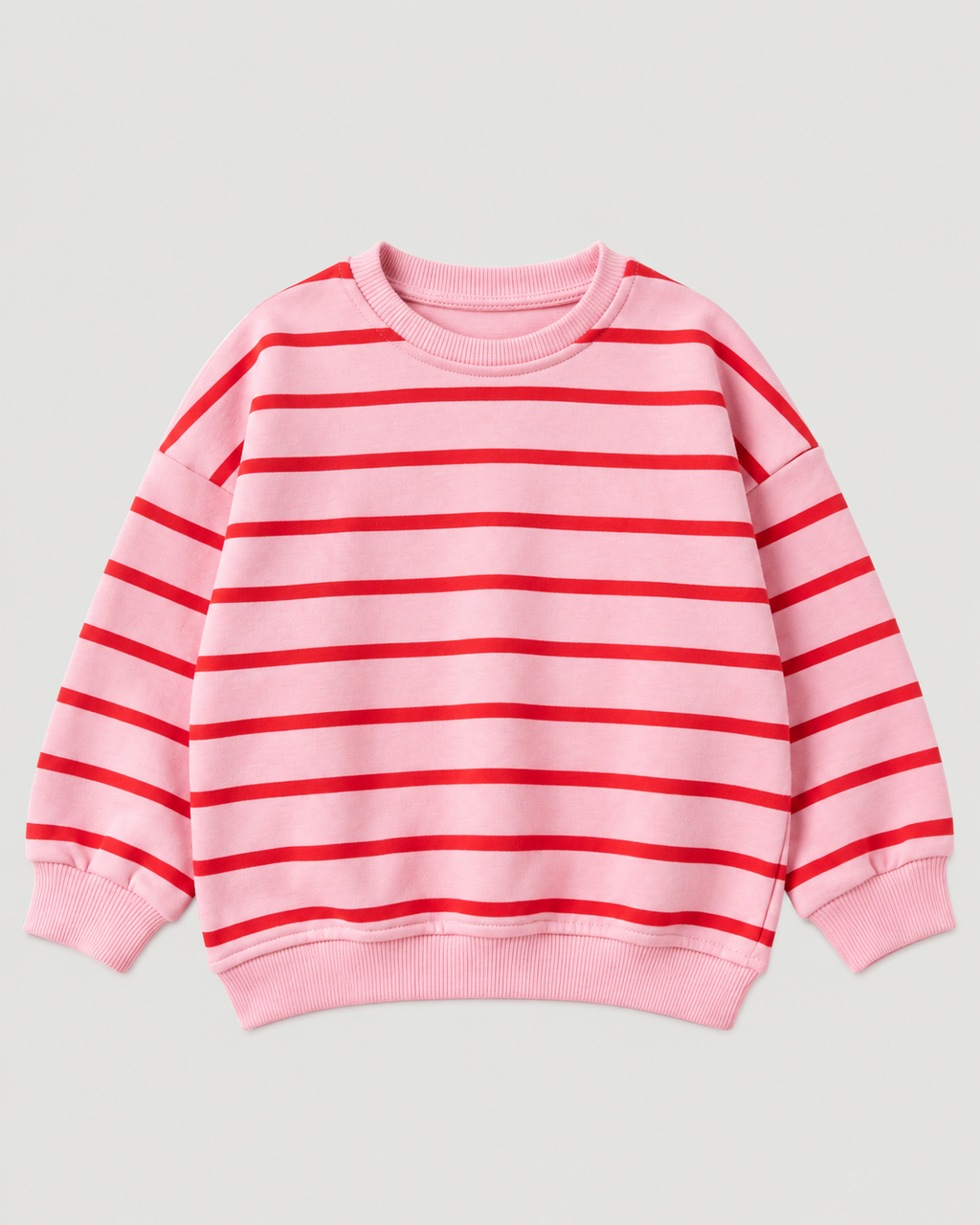 Pink Stripped Sweatshirt